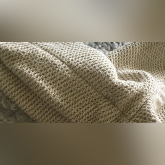 VINCE ivory tweed wrap trench jacket - Picture 6 of 6